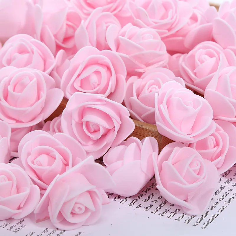 500-pi-ces-mousse-rose-3cm-fleur-artificielle-t-te-PE-rose-ours-accessoires-d-coration(5)