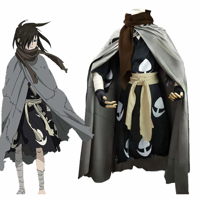 Dororo Hyakkimaru Cosplay Costume Kimono Yukata Cape Cloak Uniform Outfit Suit Dororo Hyakkimaru Cosplay Costume Kimono Yukata Cape Cloak Uniform Outfit Suit