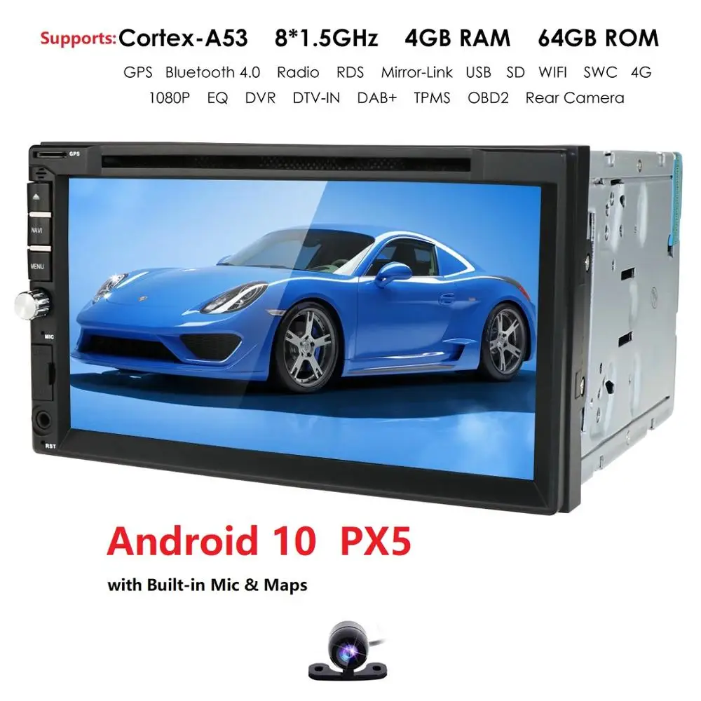- PX6 64G Android 100 Car Multimedia Player For MERCEDES BENZ C Class C180C200C230 W204 GPS Radio stereo Touch screen head unit