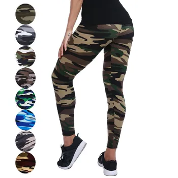 

VISNXGI Camouflage Womens Leggins Fitness Pants Women Workout Legging High Waist Push Up Gym Sporting Leggin Female Plus Size