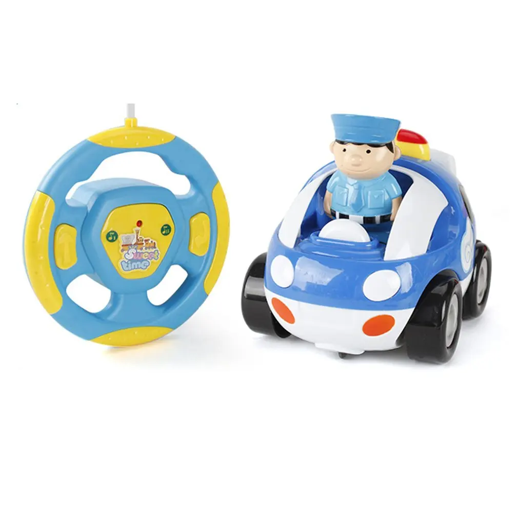 

Cute Cartoon RC Race Car Radio Control Toy Car Vehicle with Sound Music Flashing Light Electric Toys for Kids Toddlers