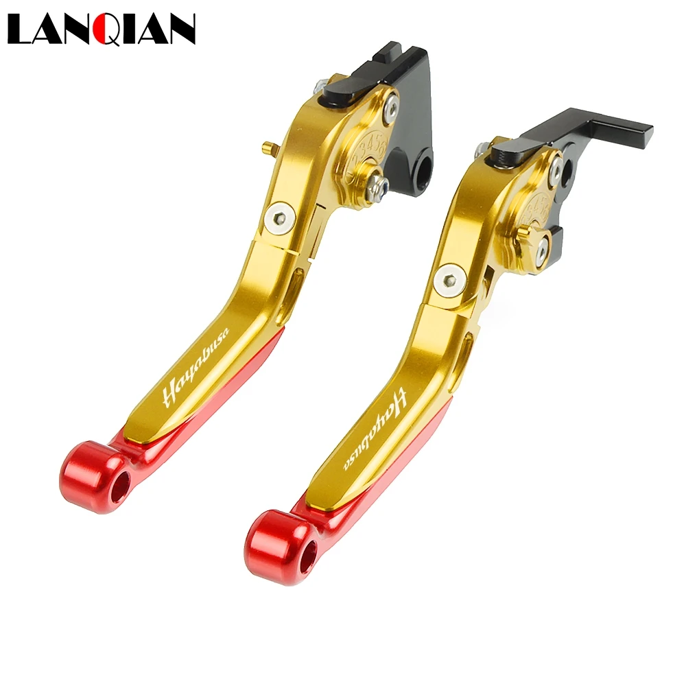 Для Suzuki HAYABUSA 2008 2009 2010 2011 2012 2013- с логотипом аксессуары для мотоциклов CNC Регулируемые тормозные рычаги сцепления