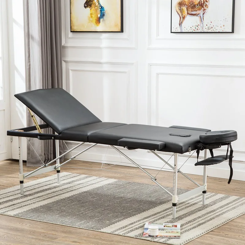 

Folding Beauty Bed Professional Portable PU Leather Spa Bed Massage Tables Lightweight Foldable Furniture