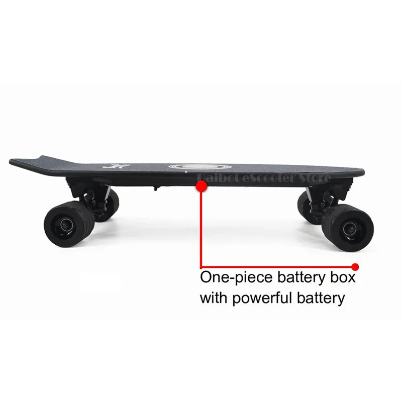 Mini Four Wheel Electric Scooter 350W 4 Wheels Electric Skateboard With Bluetooth Speaker Small Fish Plate Skate Board (2)