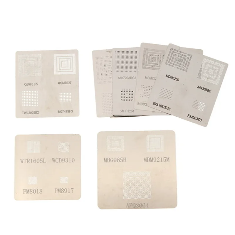 

715 Model BGA Stencil Templates Direct Heating Reballing Stencil Kit Reballing Jig For Chip Rework Repair Soldering Tools