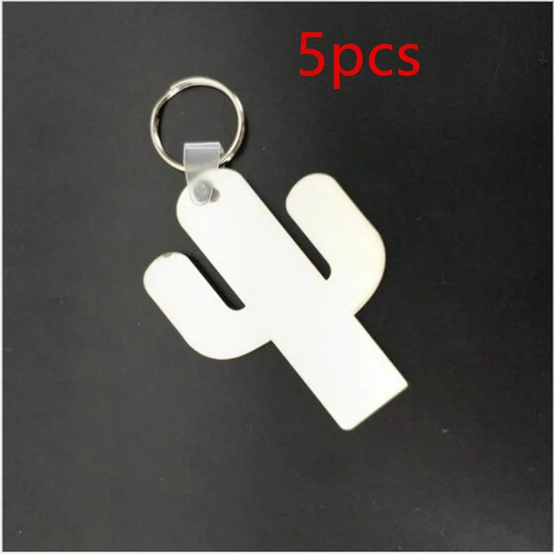 

DIY Sublimation Wooden Hard Board Printing Key Rings Blank MDF Cactus Key Chain HYZ9225