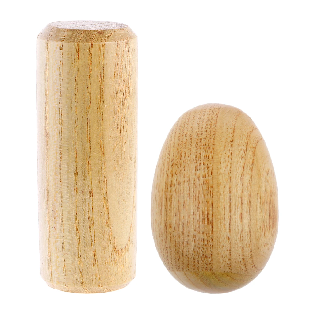 Sand Shaker Round+Wooden Sand Egg Rhythm Percussion Musical Instrument Toys