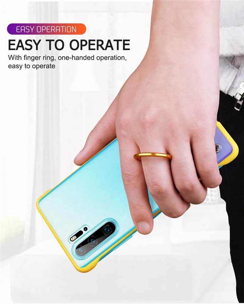 Роскошные, жесткие, ПК без оправы Матовый телефон случае для huawei P30 Lite P20 Pro honor 20 V20 Коврики 10 20 Pro 20X Nova 3 3i 4 5 прозрачный чехол на