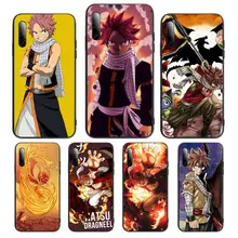 Hot Anime Fairy Tail Natsu Dragneel Fire Phone Case For Huawei P Y Nova mate 20 30 10 40 pro lite smart Cover Fundas Coque
