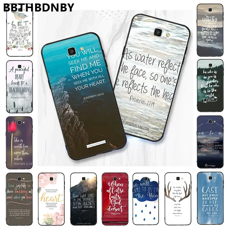 Bible proverb Jesus Black TPU Soft Phone Cover for Samsung Note 3 4 5 7 8 9 10 pro A7 2018 A10 A40 A50 A70 J7 | Мобильные телефоны