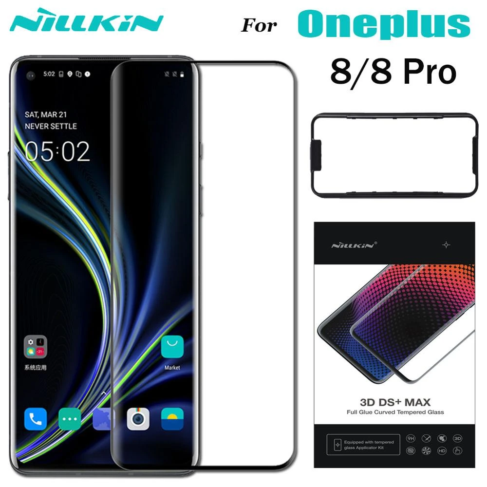 Oneplus 8 Pro Tempered Glass Nillkin 3d Ds Max Full Coverage 9d Edge Oneplus8 Safety Glass Screen Protector For One Plus 8 Pro Phone Screen Protectors Aliexpress