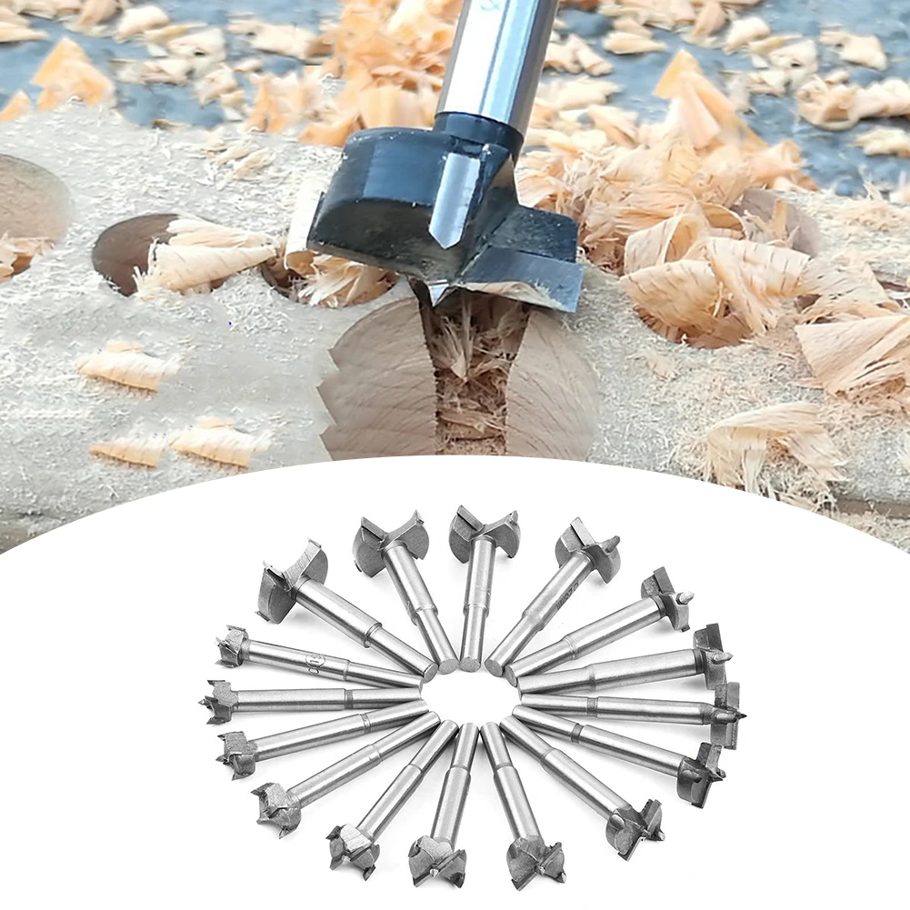 

16Pcs Forstner Bit Set Drill Bits Tungsten High Speed Steel Woodworking Hole Saw Set Wood Drill Bit Auger Opener For Woodworking