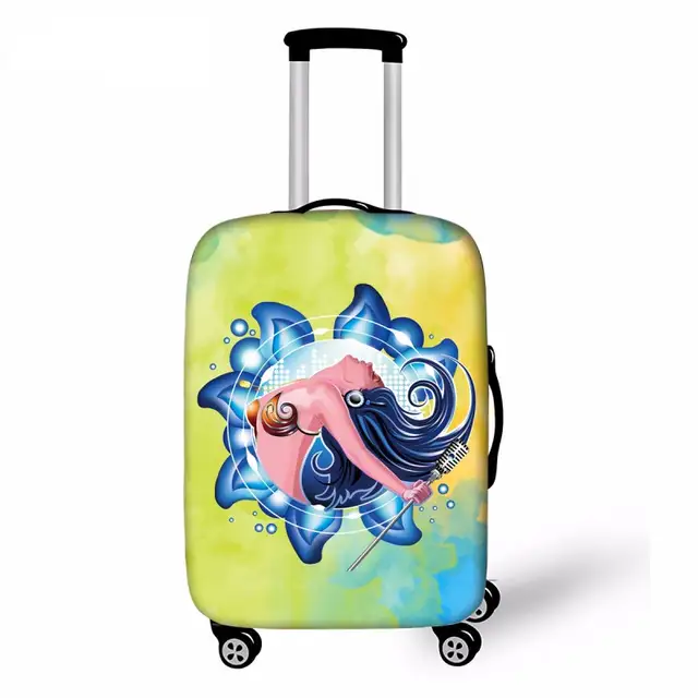 mermaid suitcase cover