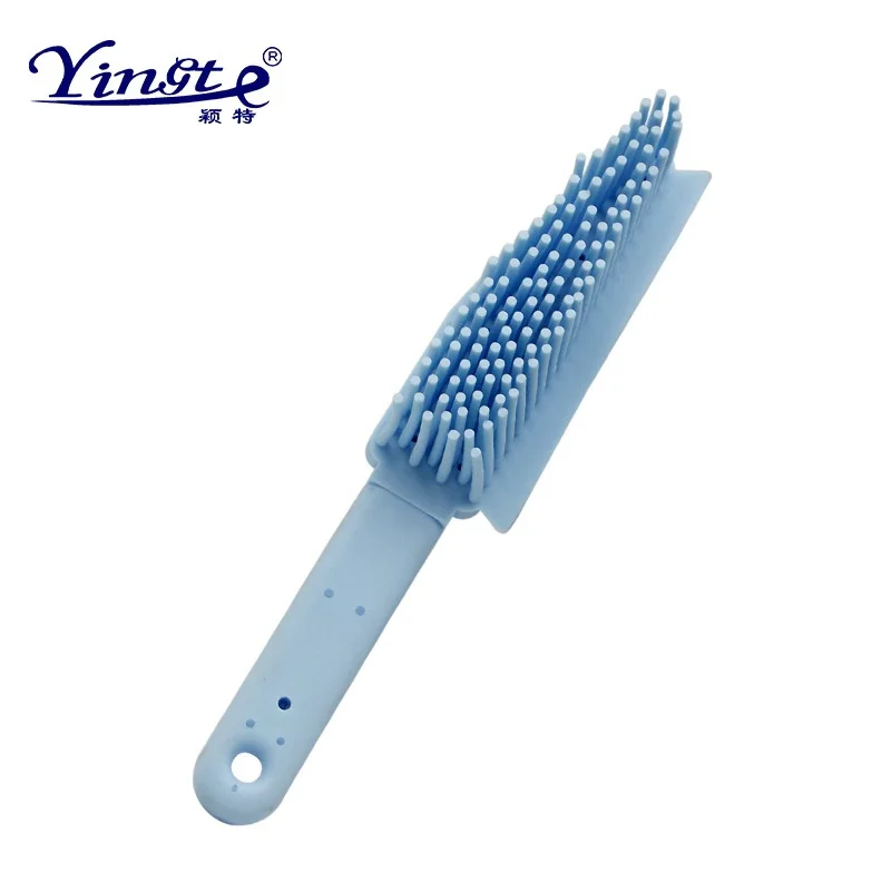 Blue Pet Rubber Comb Dogs Cats Groming Brushes Dog Cat Hair Flea Lice Remover Comb Cat Brush Beauty Grooming Tools Pet Supply