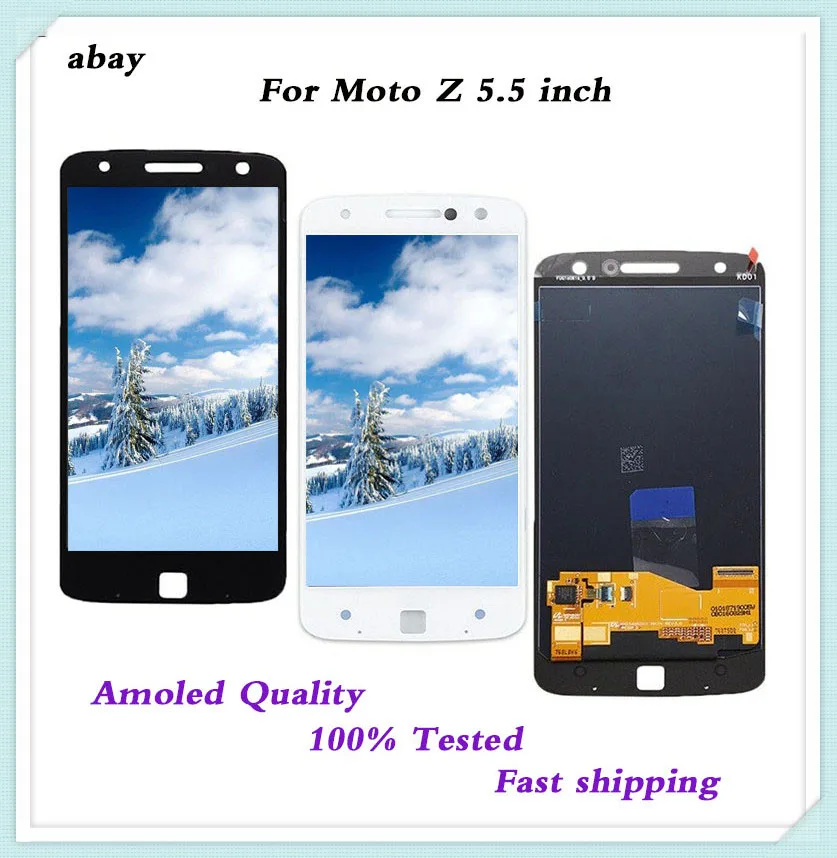 5 'ɺmoled для Motorola Moto Z Droid Xt1650 Xt1650-01 Xt1650-03 Lcd дисплей Сенсорное Стекло в сборе