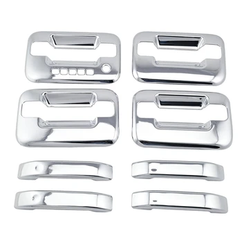 

Chrome Door Handle & Tailgate Covers with Keypad & W/O Psg Keyhole for 2004-2014 Ford F-150 F150 (4 Doors)