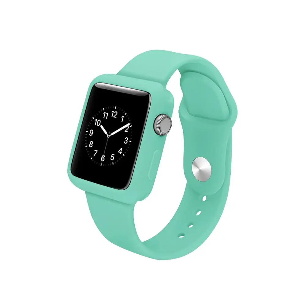 Чехол для часов Apple Watch 40 мм 44 цветной мягкий чехол iWatch 6 5/4/3/2/1 Series 3 2 42 38 мм|Часы