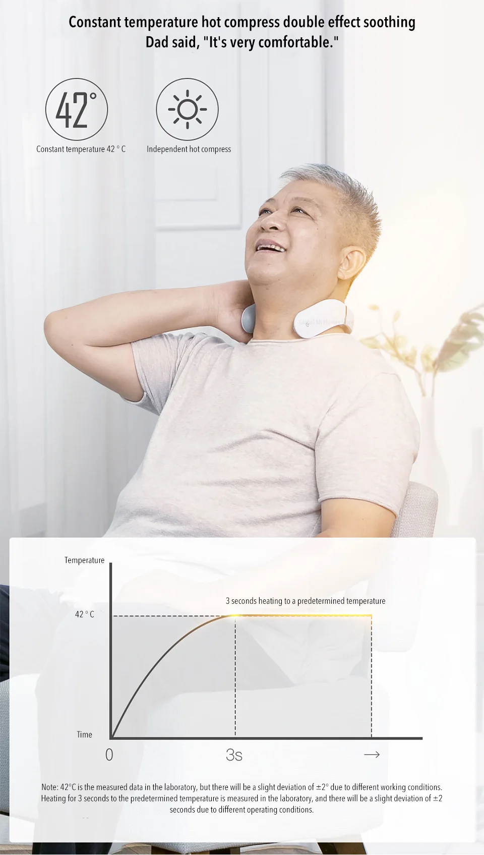 Xiaomi шейный массажер G2 TENS Pulse защищает шею только 190 г двойной эффект горячий компресс l-образный износ работает с приложением Mijia