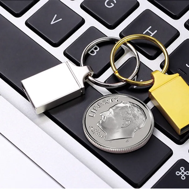 Usb флешка 64 Гб Водонепроницаемый модный Подарочный металлический брелок для ключей высокоскоростной Usb 128 ГБ флеш-накопитель 16 ГБ 8 ГБ 4 ГБ USB флеш-накопитель 32 ГБ