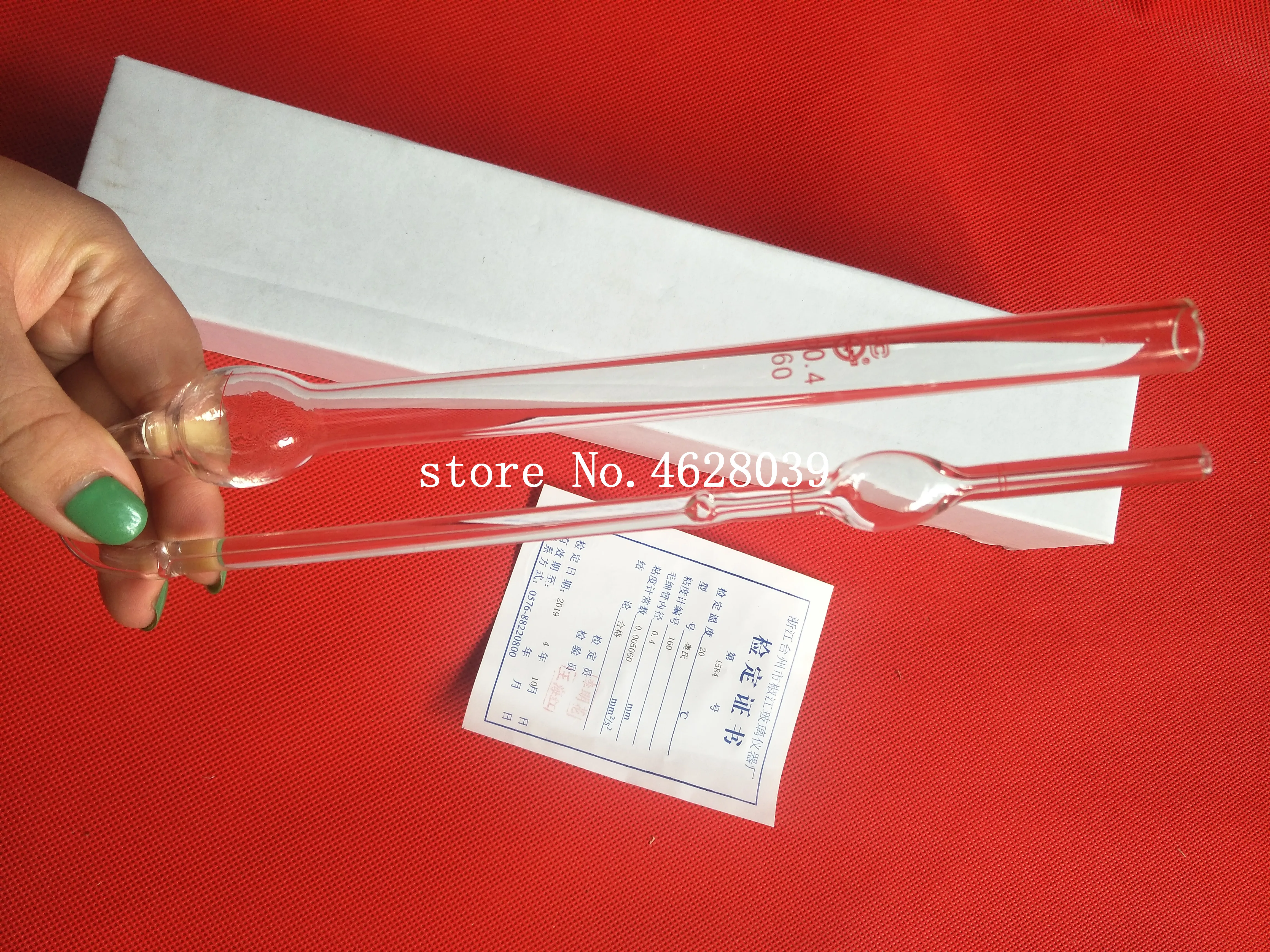 1.0mm 1833 Pinkevitch Viscometer Glass Capillary Kinematic Viscosity Meter