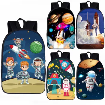 

Spaceship / Astronaut Backpack for Teenager Boys Girls Children School Bags Galaxy Space Shuttle School Backpack Kids Mochilas
