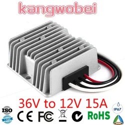36V to 12V  15A DC DC Step Down Power Converter Adapter  36V-12V Golf Cart Voltage Regulator Voltage Reducer with CE RoHS