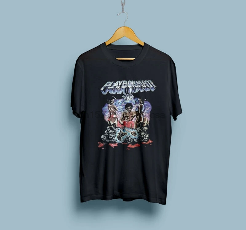Винтажная концертная футболка Playboi Carti Tour Merch редкая в стиле хип-хоп рэп | Мужская