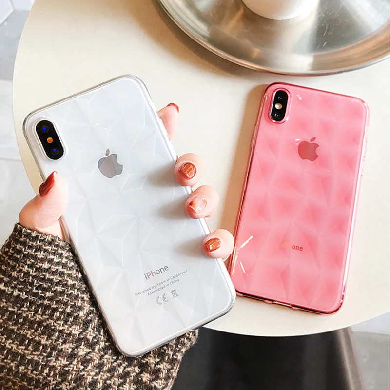 Роскошный силиконовый 3D Алмазный чехол для телефона для iPhone 11 Pro XS Max XR X карамельный цвет Мягкий ТПУ чехол для iPhone 8 7 6S 6 Plus 5S 5S SE
