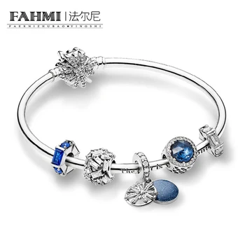 

2020 100% 925 Sterling Silver ZT0215 Vast Universe Wishes Winter Bracelet Set Chiselled Elegance Charm Dazzling Wishes Pendant