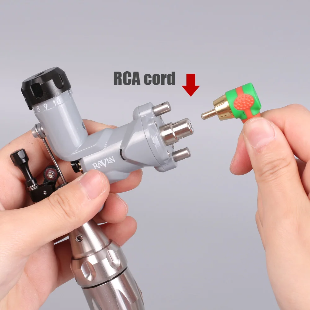 Ротационная машинка для татуировки Top Dragonhawk мощный серый мотор Ворон аксессуары