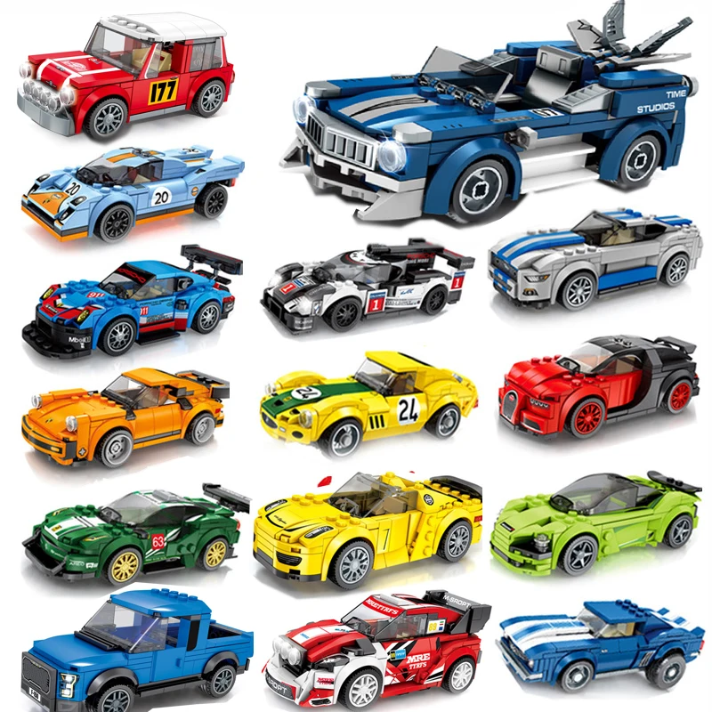 remarkable  Speed Champions Compatible Legoing Technic City Vehicles Super Racers Sports Racing Car Model Build