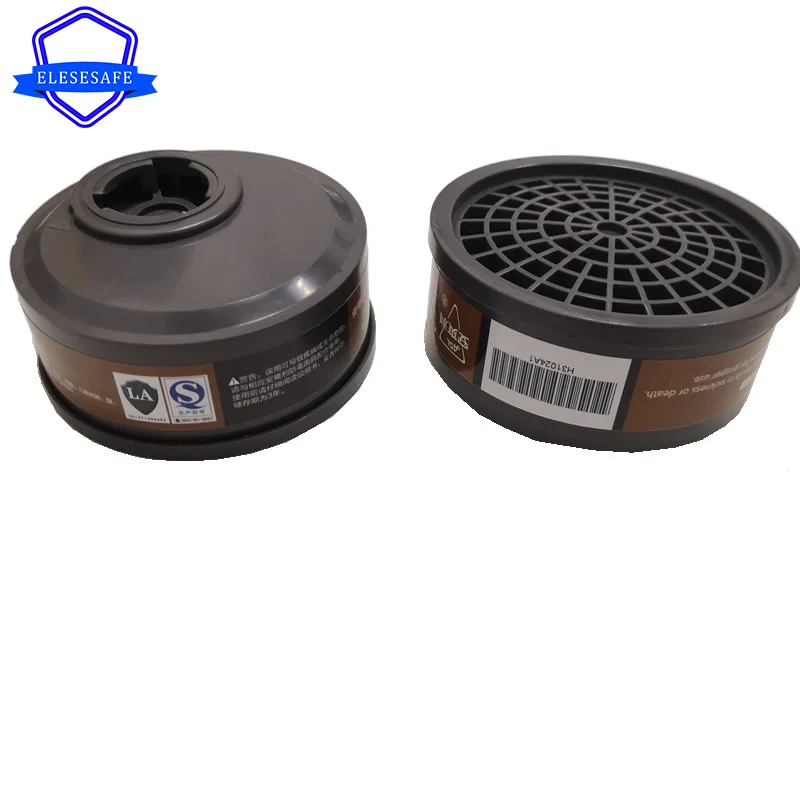2pcs/Set Activated Carbon Filtering Cartridge Replace For Our 308 Mask 6200/6800/7502 Respirator Painting Spraying Work Safety |