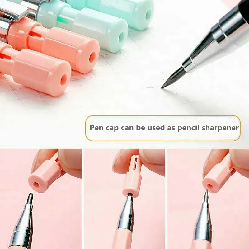 2,0mm Mechanische Bleistift Set Kreative Bleistift Stange Refill für Shool Büro Schriftlich Liefert Kinder Mädchen Exam Ersatz Koreanische Schreibwaren – Detail 4