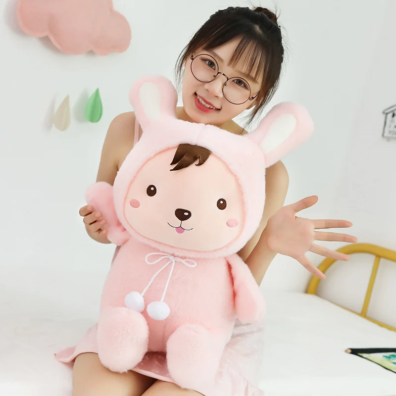 

50cm cute transformed pigs, pigs, pigs, mice, rabbits, wool toys, children's dolls and dolls as birthday gifts