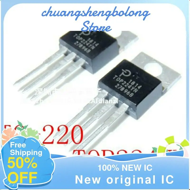 

10 шт. TOP224YN TO-220 POWER TOP224 новый оригинальный IC чип управления питанием
