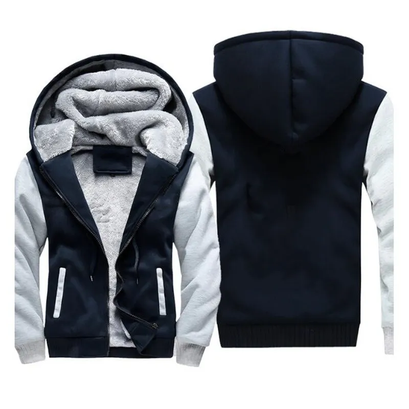 2019 мужской спортивный флисовый утепленный костюм с капюшоном брендовая