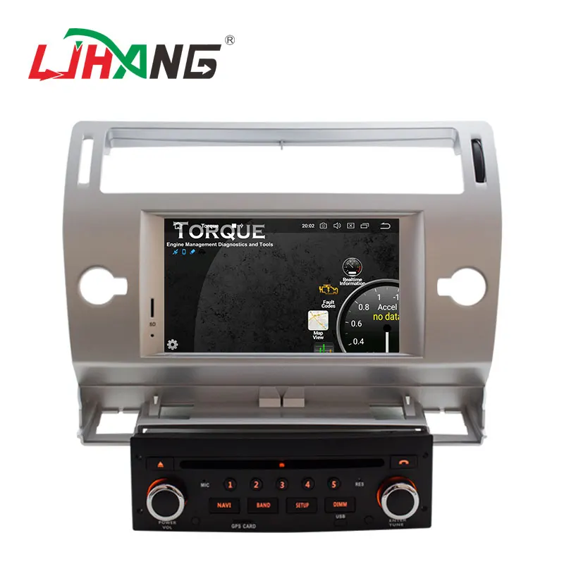 Top LJHANG Android 9.0 Car Radio DVD Player For Citroen C4 Quatre Triumph 2004-2012 Multimedia Auto Stereo GPS WIFI IPS 8 Core USB 1