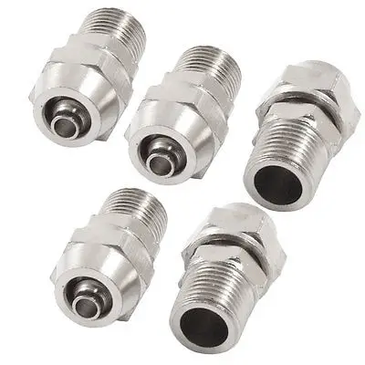 

5 Pcs 6mm x 1/8" Thread Pneumatic Hose Quick Coupler Connectors Fittings