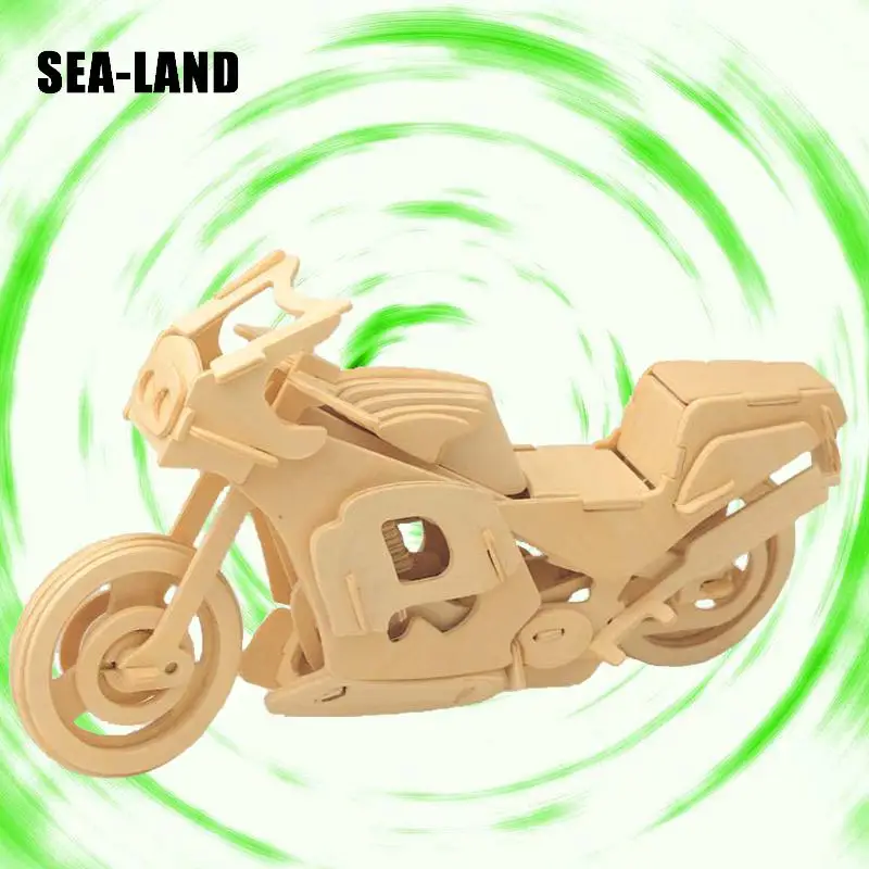 

3D Wooden Puzzles Assembled Jigsaw Motorcycle Series Model Educational Puzzle Toys 3D Collection Puzzles Toys Gift For Children