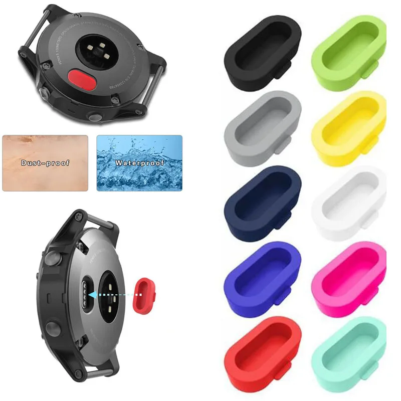 Charger Case Protective Plug Cover Cap for Garmin Vivoactive 3/4 Forerunner 945 935 245 245M 45 45S Music Fenix 5/6/5s/6s/5x/6x |