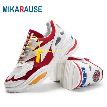 

Mikarause Fashion Sneakers Men Breathable Mesh Casual Shoes Zapatillas Hombre Men Comfortable Tenis Masculino Lace-up Sneakers