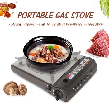 

GZZT Portable Gas Stove Sliver 2900W Grills SPCC Single Burner CE Largr Firepower