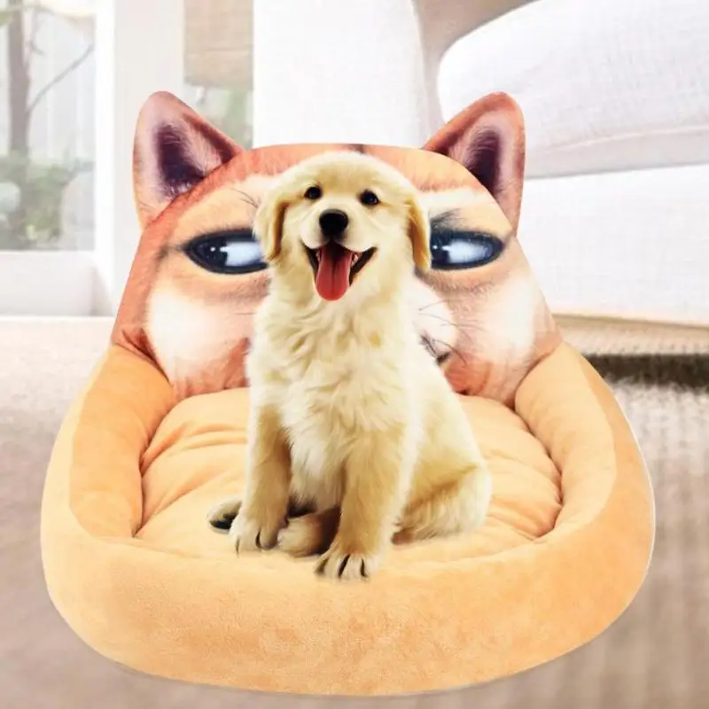 

Cute Pet Dog Bed Mats Cartoon Animal Shaped Bed for Dog Cats Pet Sofa Kennels Blanket Pet Products Basket Dropshipping