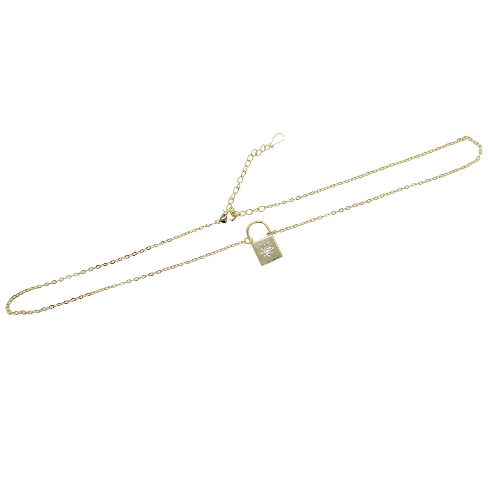 Позолоченная 1"+ 2" цепочка звездная звезда печатка ожерелье для женщин Рождественский подарок ювелирные изделия мода