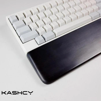 Kashcy Solid Wooden African Blackwood Palm Rest for Ergonomic Gaming Mechanical Keyboard Wrist Support Pad ,60 87 104 108keys 1