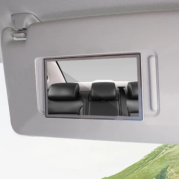 

Car Makeup Mirror Car Stainless Steel Portable Auto Sun-Shading Visor HD Mirrors Car Interior Mirror Universal Car-styling