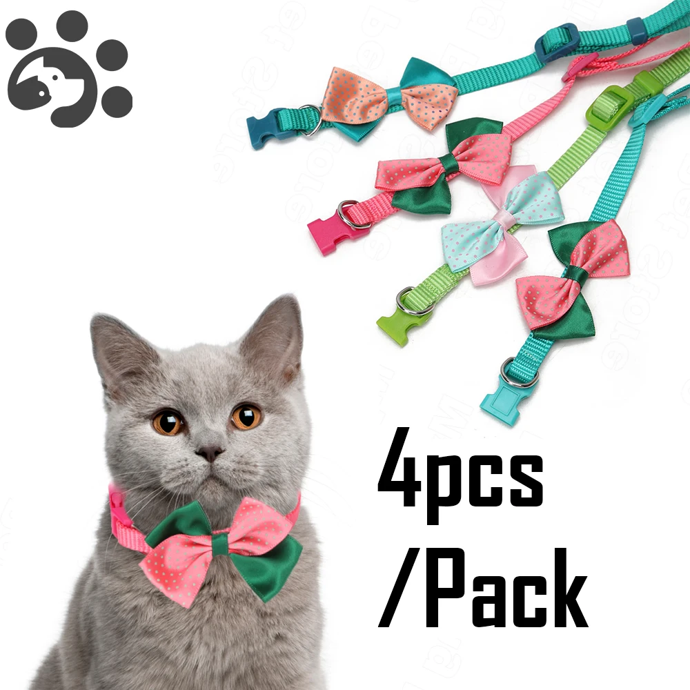 Cat Collar Bow for Puppy Flower Collar for Cats Small Dogs Kitten Quick Release Pet Collars Cute Necklace Collar Chihuahua MP02