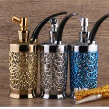 Кальян портативный кальян набор с силиконовая трубка для кальяна алюминиевый сплав путешествия кальян пластиковый кальян