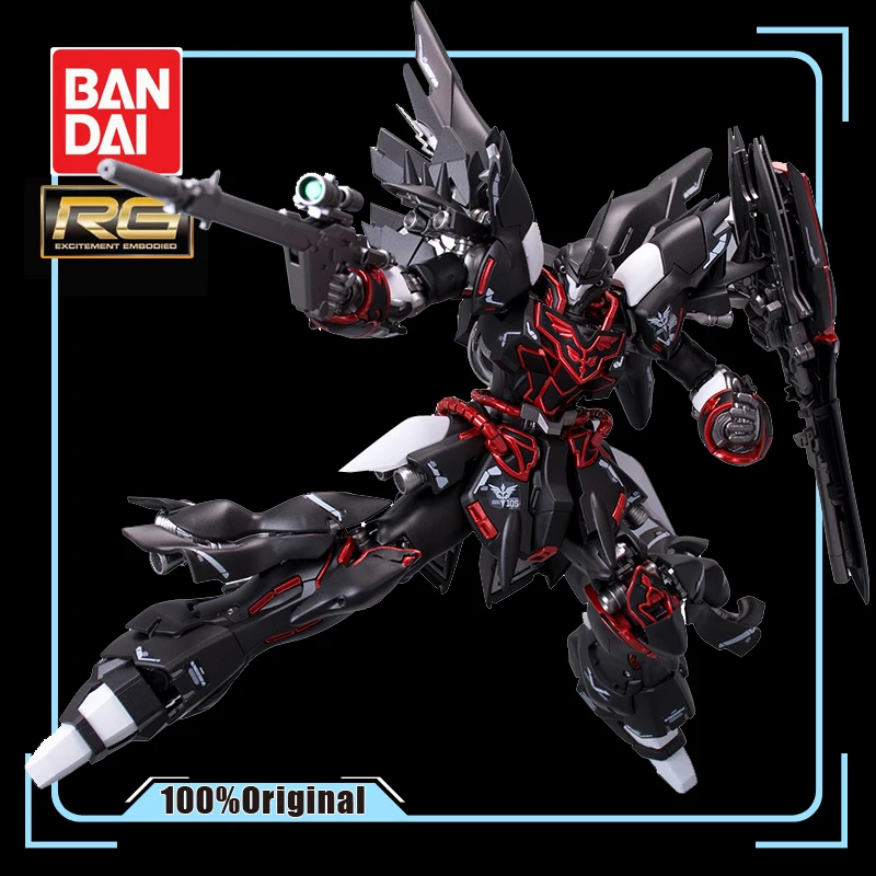 BANDAI RG 1/144 Sinanju GUNDAM черная фантомная металлическая раскраска, экшн игрушка, фигурки до сборки, модель любимого подарка для мальчика|Игровые фигурки и трансформеры| | АлиЭкспресс