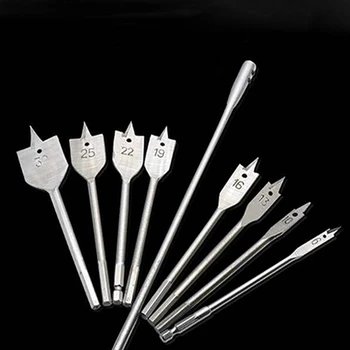 

2020 Quality Wood Drill Bit High Steel Wood Drilling For Accessories Full Carbon Steel Hex Shank Spade Flat Wood Drill Bit Set